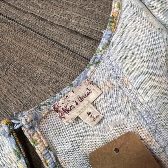 Hem & Thread Floral Linen Blend Dress - Picture 5 of 8